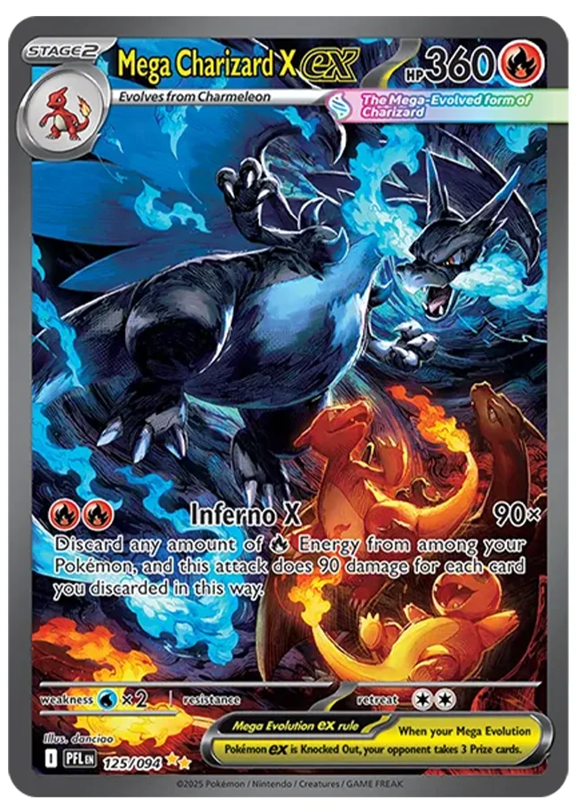 Mega Charizard X ex 125/094 chase card