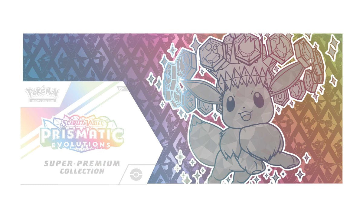 Pokémon TCG Scarlet & Violet Prismatic Evolutions Super-Premium Collection prize box